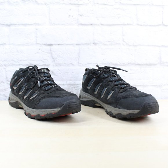 Karrimor Mount Low Black Suede Mesh Walking Hiking Sneakers Size 10.5 - Picture 3 of 9